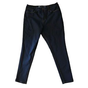 No Boundaries Jeans Women's 17‎ Blue Denim Skinny Blend High Rise Dark Wash